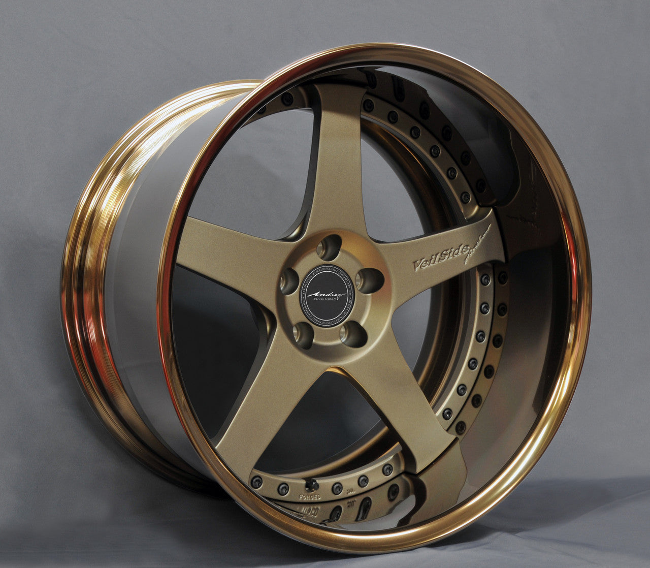 VeilSide Fortune RX7 ANDREW Evolution V Fast Furious FORGED Wheels in BRONZE -  Wheels & Tires 4 Pieces Set